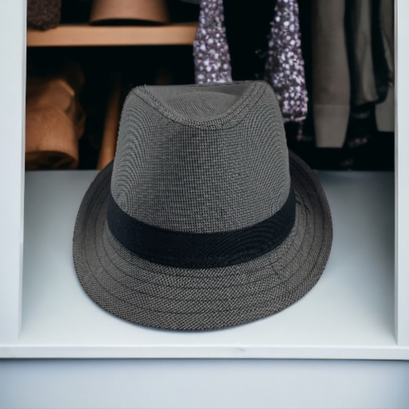 Men’s Hat Impermeable by Weatherproof Gray Fedora  Hat Short Brim Hat - Picture 1 of 5